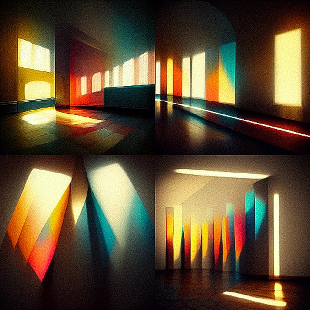Light tracing style, Midjourney V3, render 1 of 4