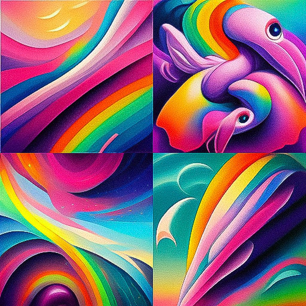 Lisa Frank style, Midjourney V3, render 1 of 4