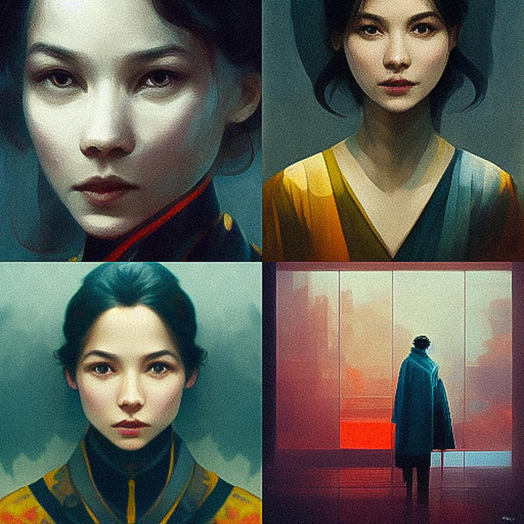 Liu Wei style, Midjourney V3, render 1 of 4