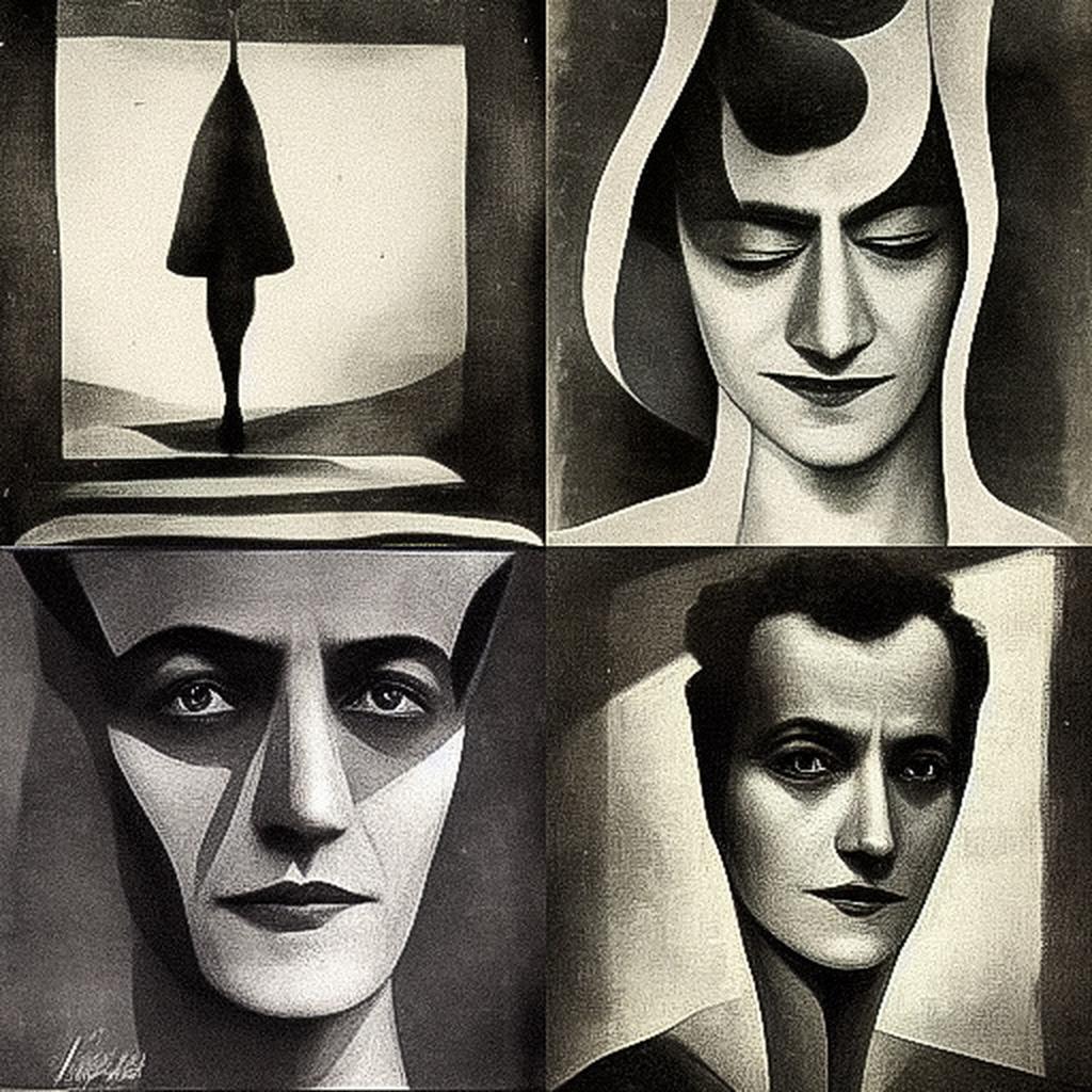 Man Ray style, Midjourney V3, render 1 of 4