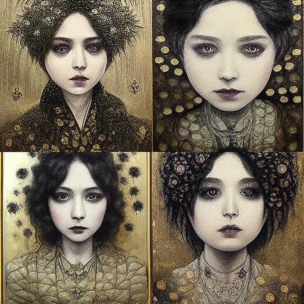 Mao Hamaguchi style, Midjourney V3, render 1 of 4