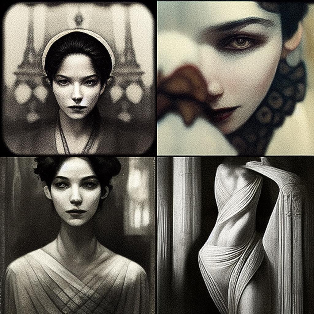 Marc Lagrange style, Midjourney V3, render 1 of 4