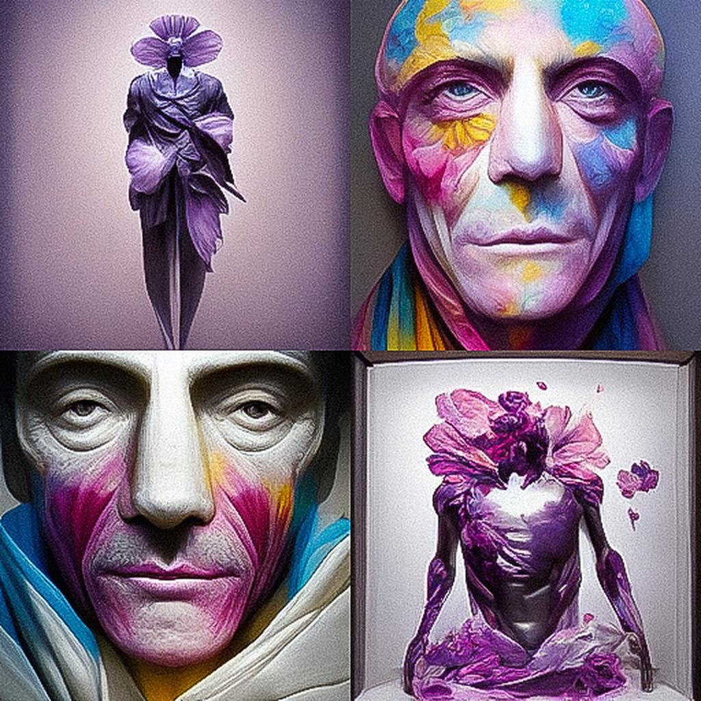 Marc Quinn style, Midjourney V3, render 1 of 4