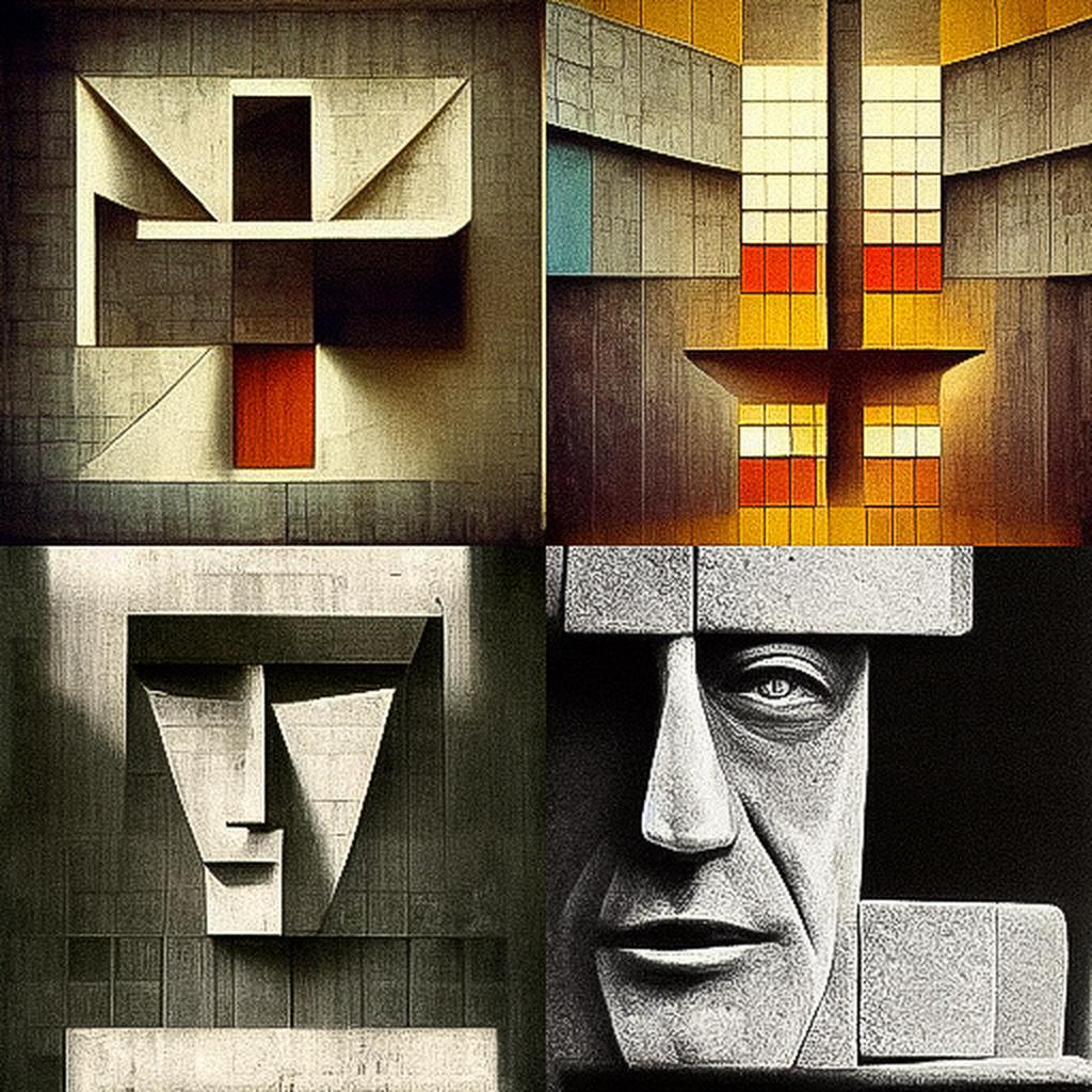 Marcel Breuer style, Midjourney V3, render 1 of 4