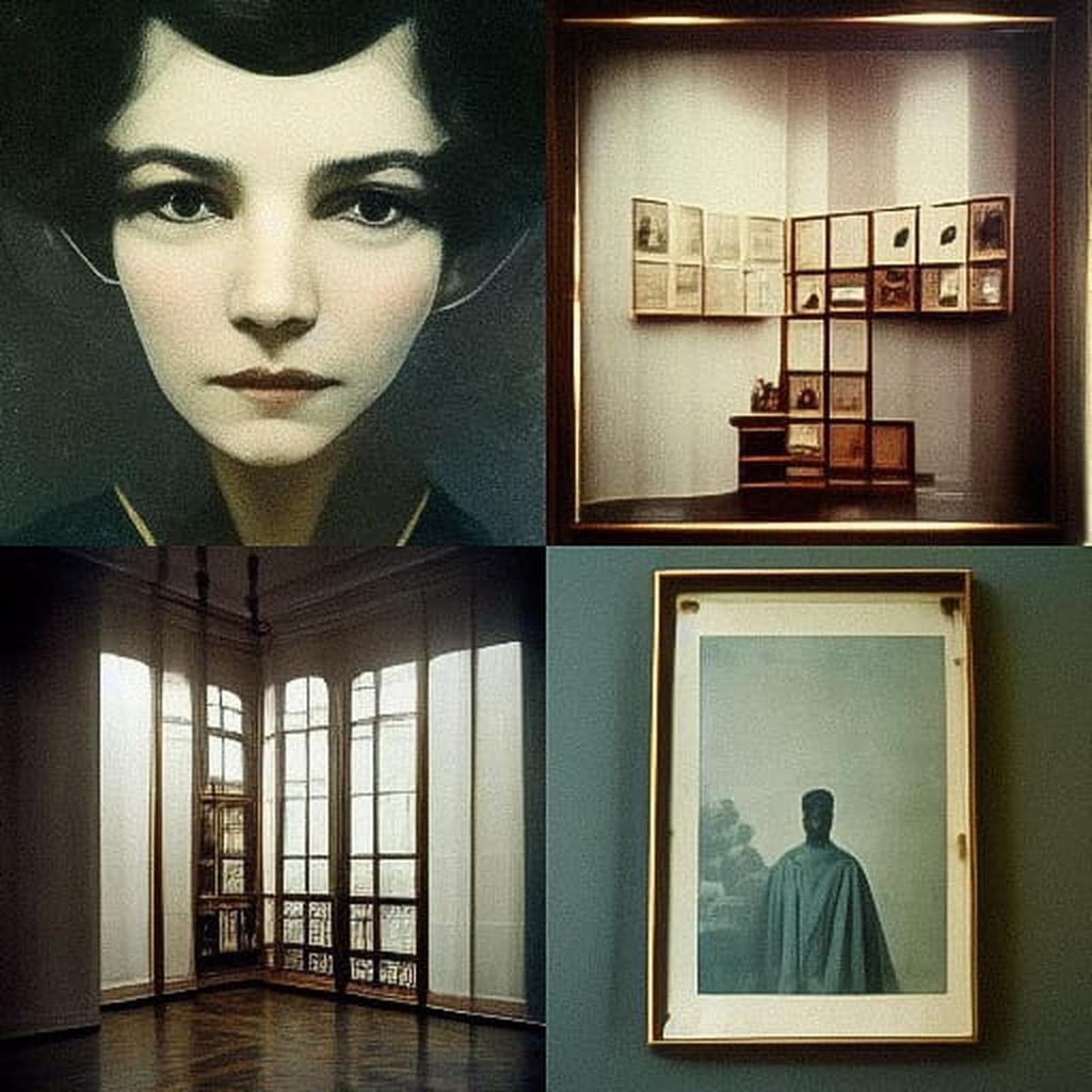 Marcel Broodthaers style, Midjourney V3, render 1 of 4