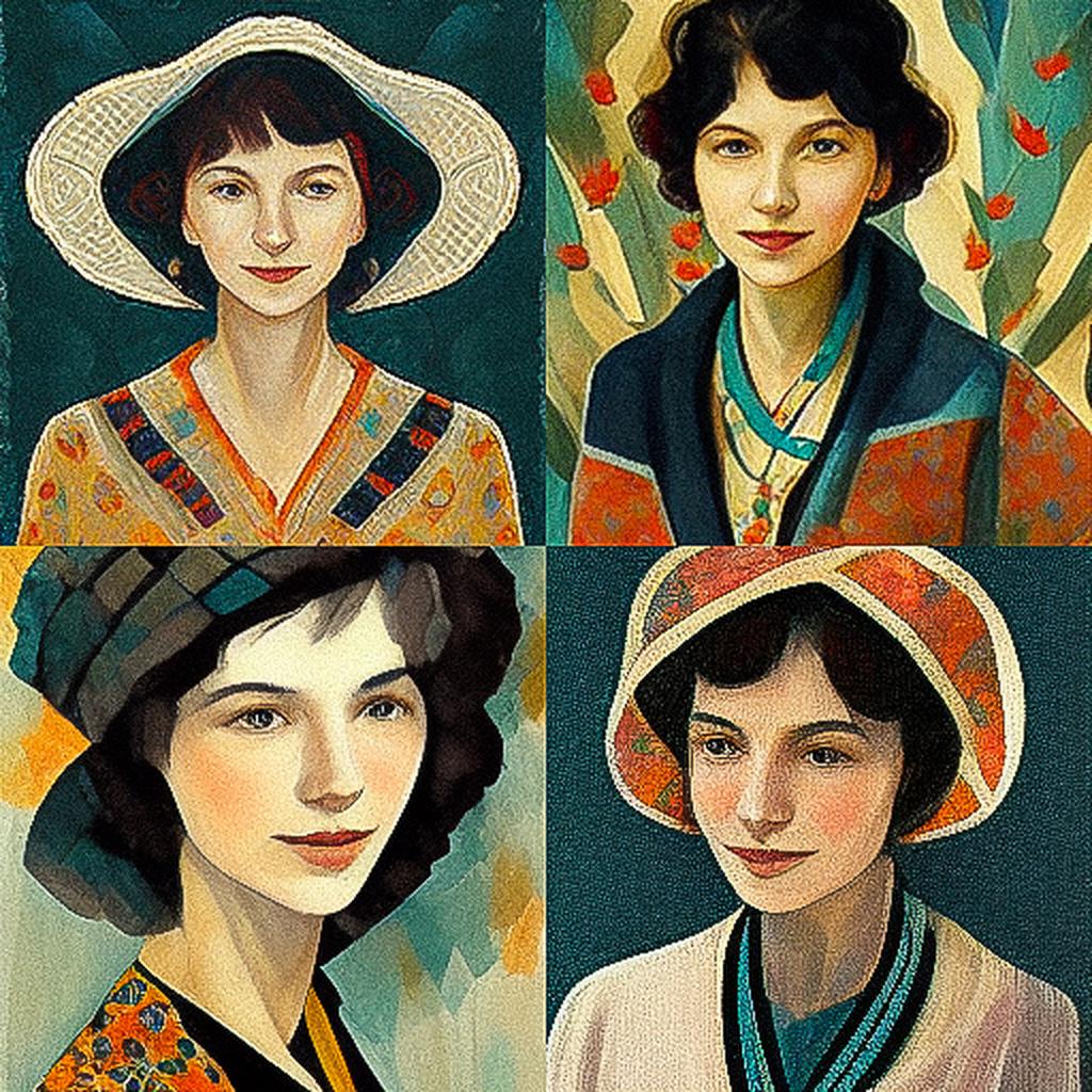 Margaret Olley style, Midjourney V3, render 1 of 4