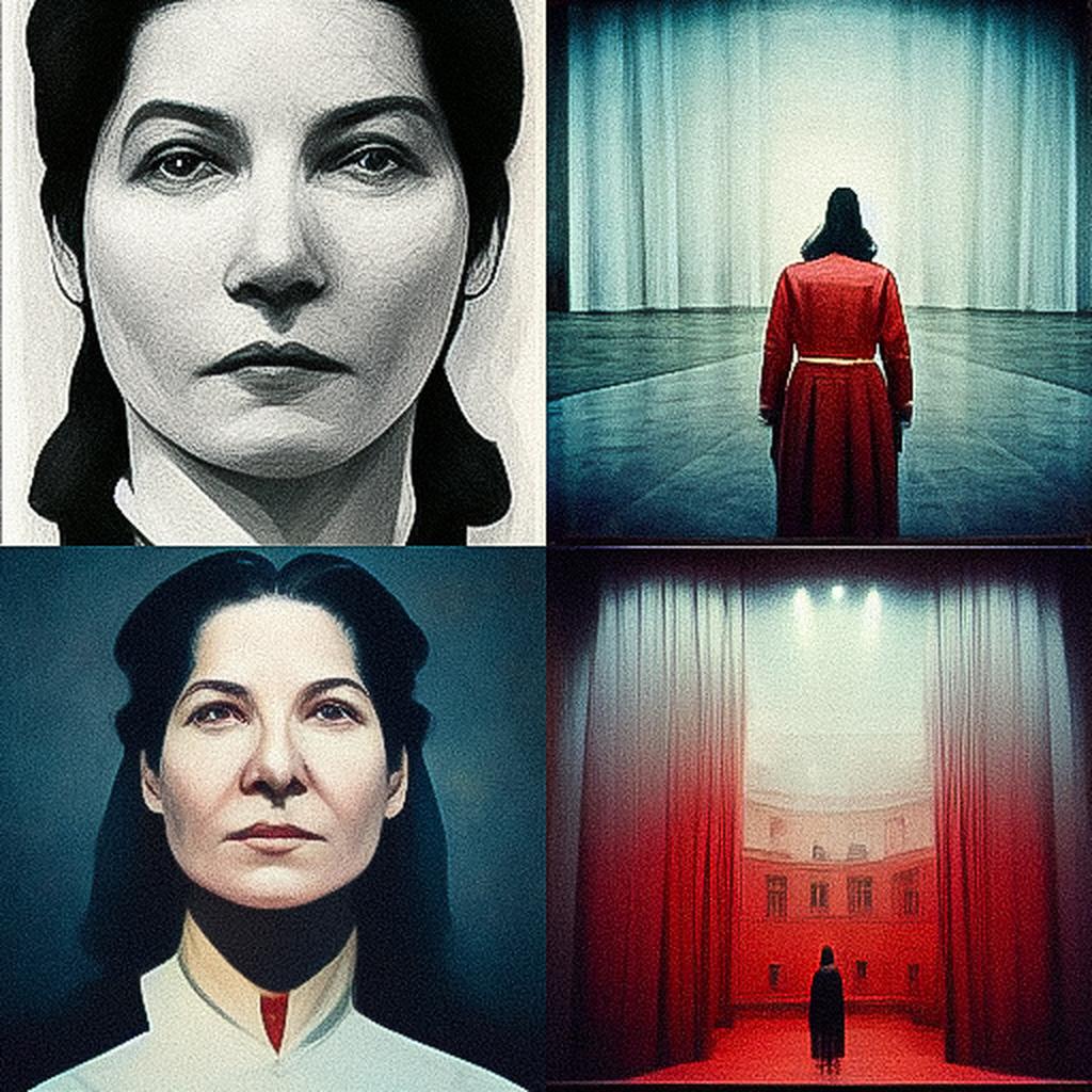 Marina Abramovic style, Midjourney V3, render 1 of 4