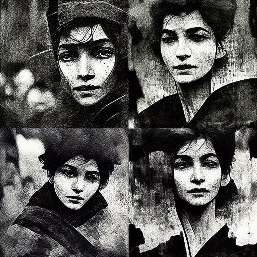 Mario Giacomelli style, Midjourney V3, render 1 of 4