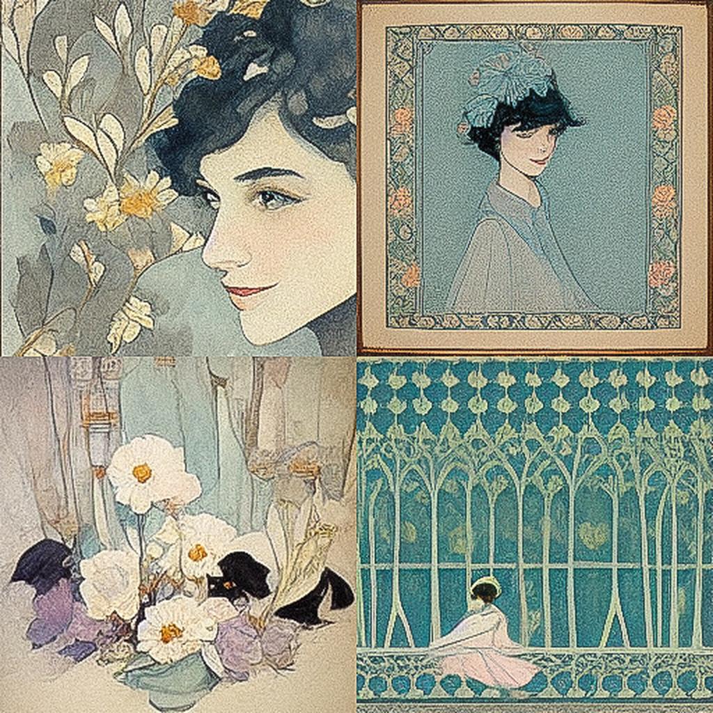 Marjorie Miller style, Midjourney V3, render 1 of 4