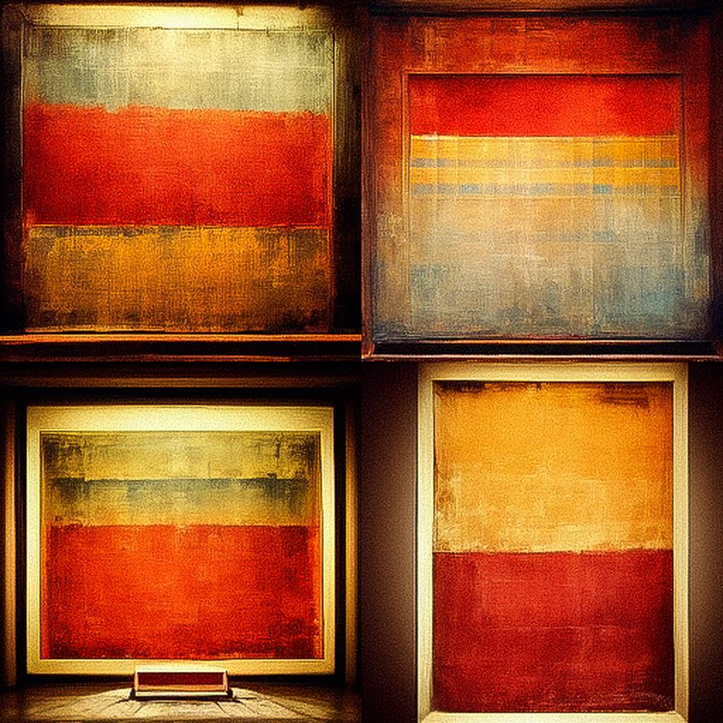 Mark Rothko style, Midjourney V3, render 1 of 4