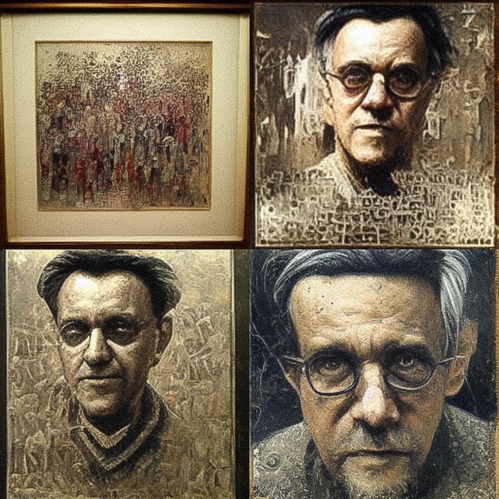 Mark Tobey style, Midjourney V3, render 1 of 4