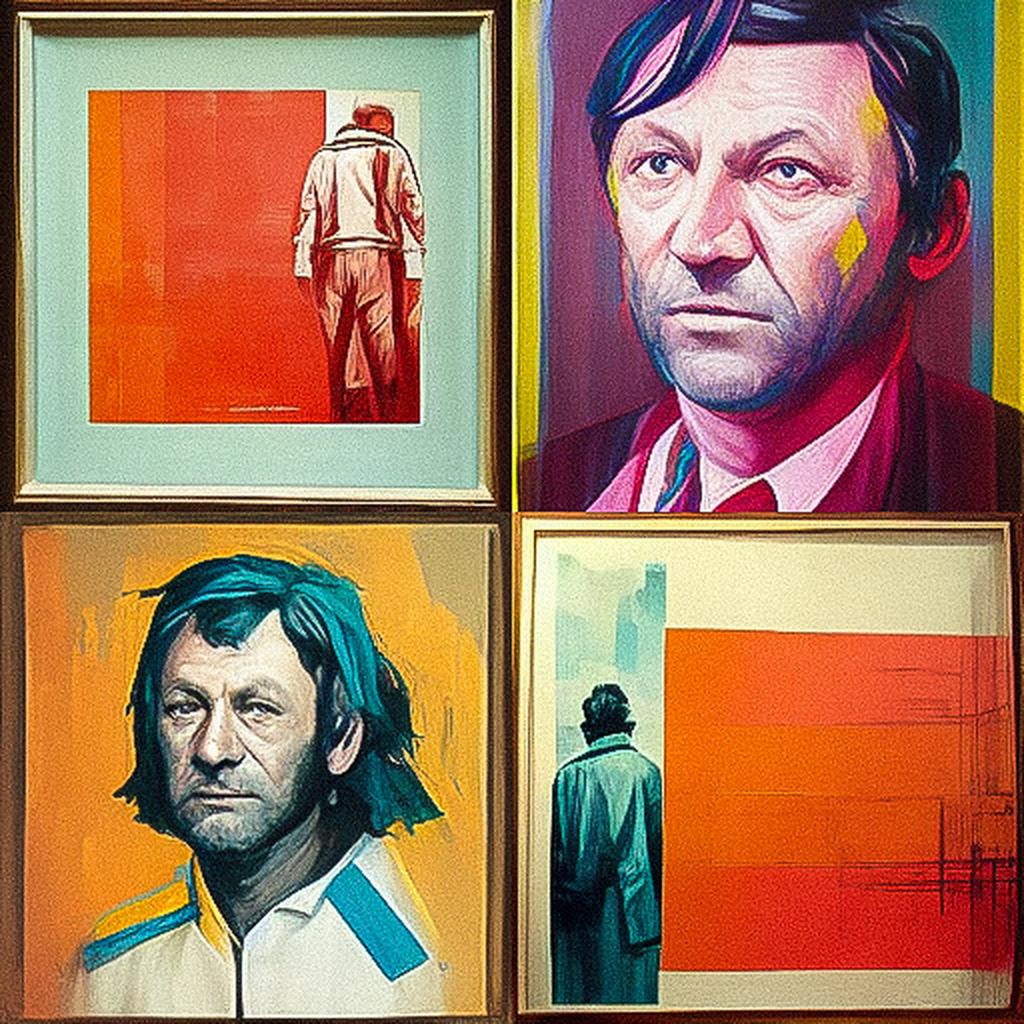 Martin Kippenberger style, Midjourney V3, render 1 of 4
