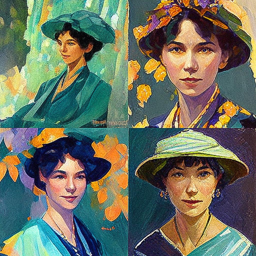 Mary Bradish Titcomb style, Midjourney V3, render 1 of 4