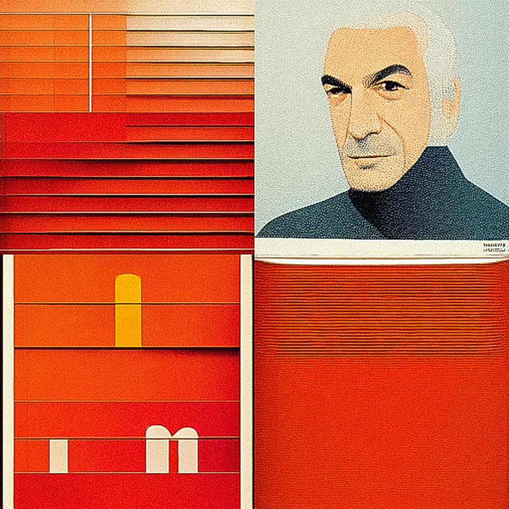 Massimo Vignelli style, Midjourney V3, render 1 of 4