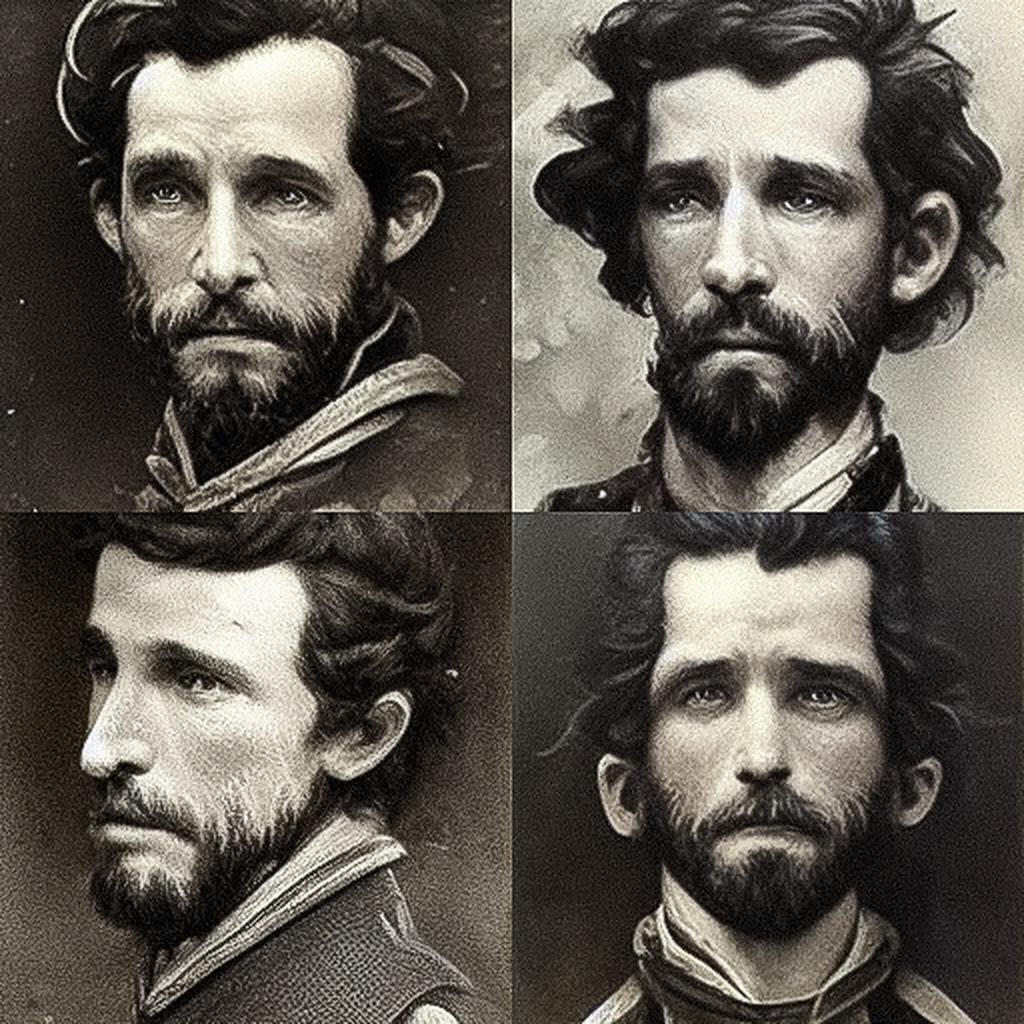 Mathew Brady style, Midjourney V3, render 1 of 4