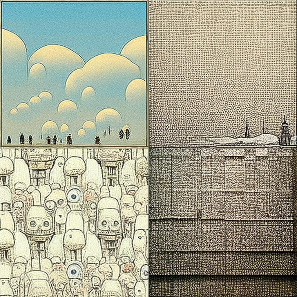 Mattias Adolfsson style, Midjourney V3, render 1 of 4