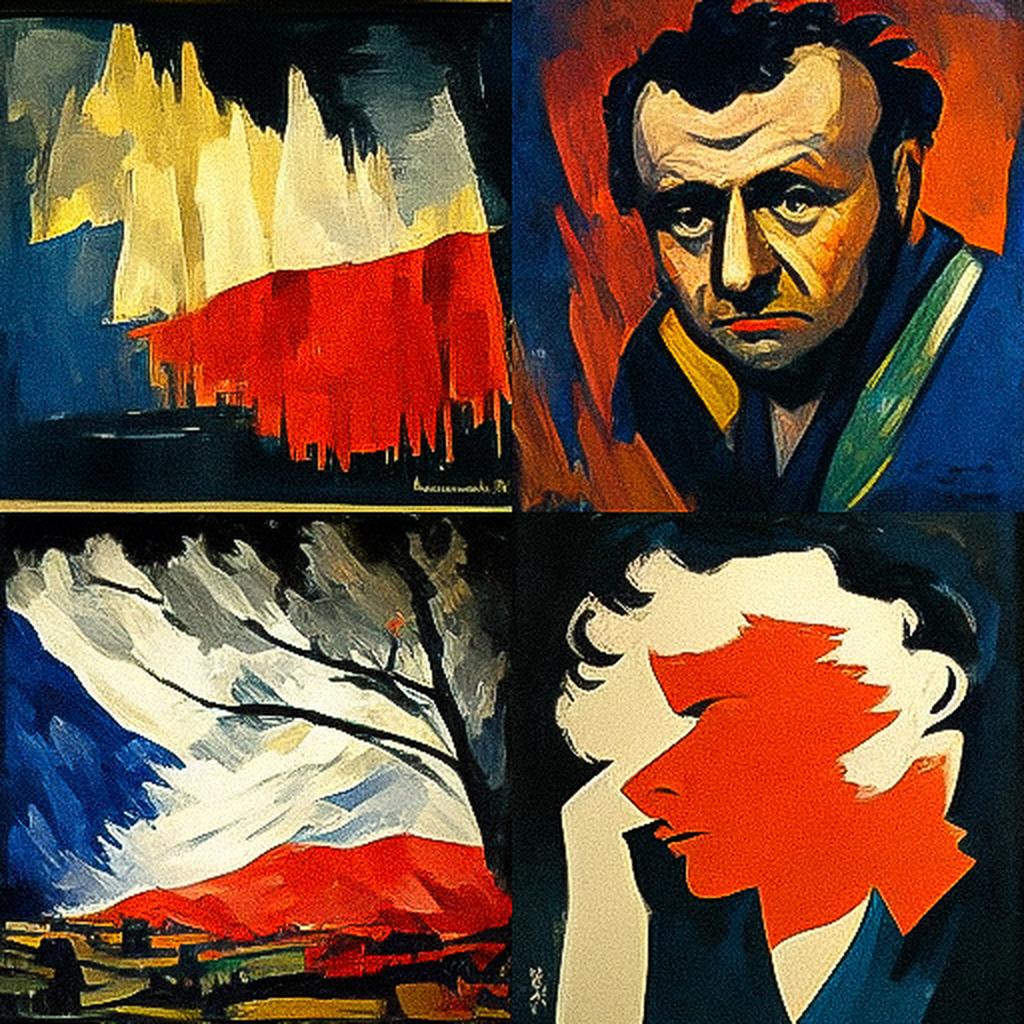 Maurice de Vlaminck style, Midjourney V3, render 1 of 4