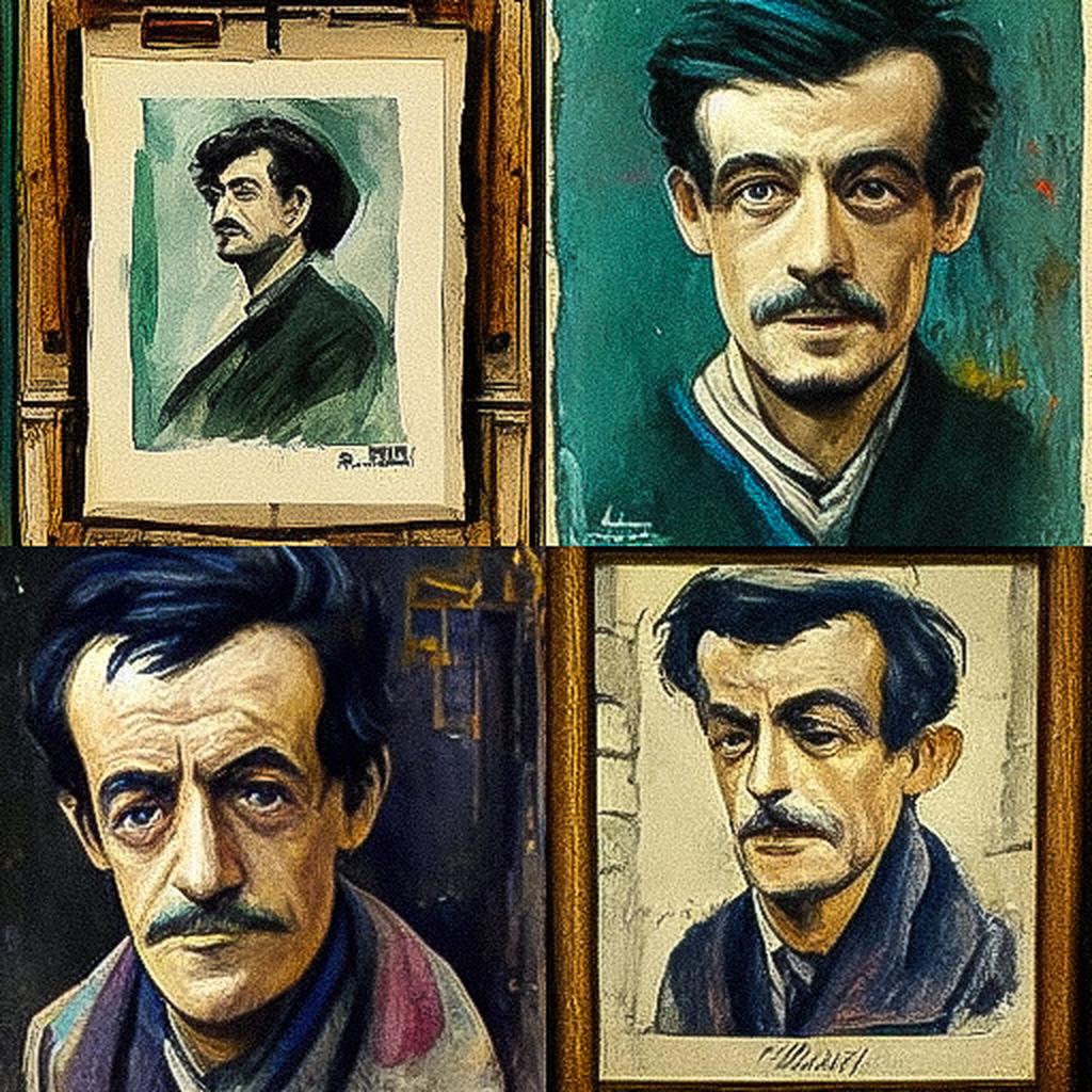 Maurice Utrillo style, Midjourney V3, render 1 of 4