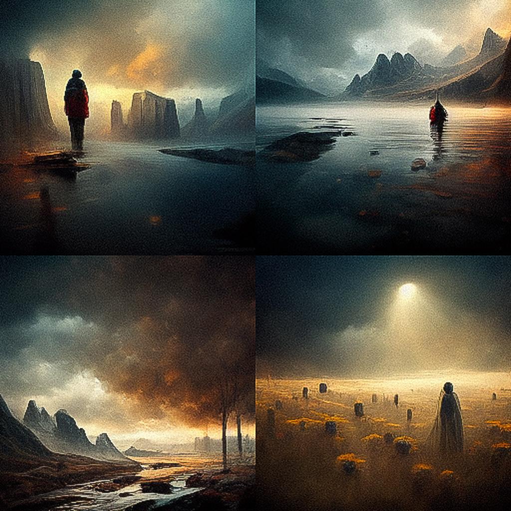 Michal Karcz style, Midjourney V3, render 1 of 4