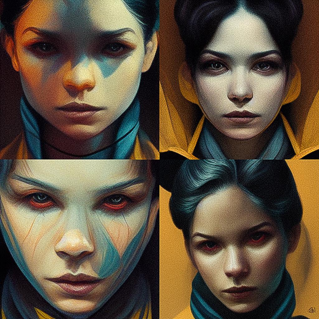 Mike Dargas style, Midjourney V3, render 1 of 4