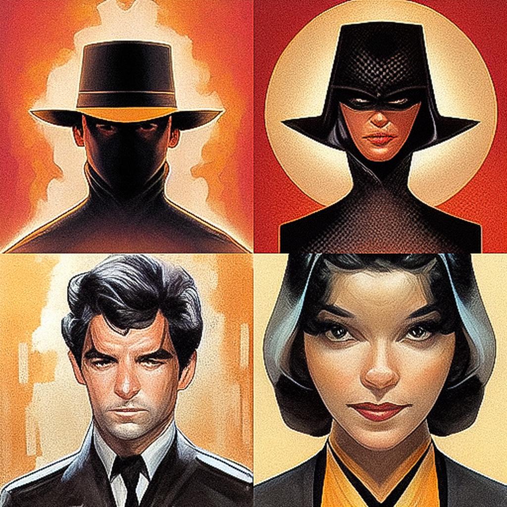 Mike Mayhew style, Midjourney V3, render 1 of 4