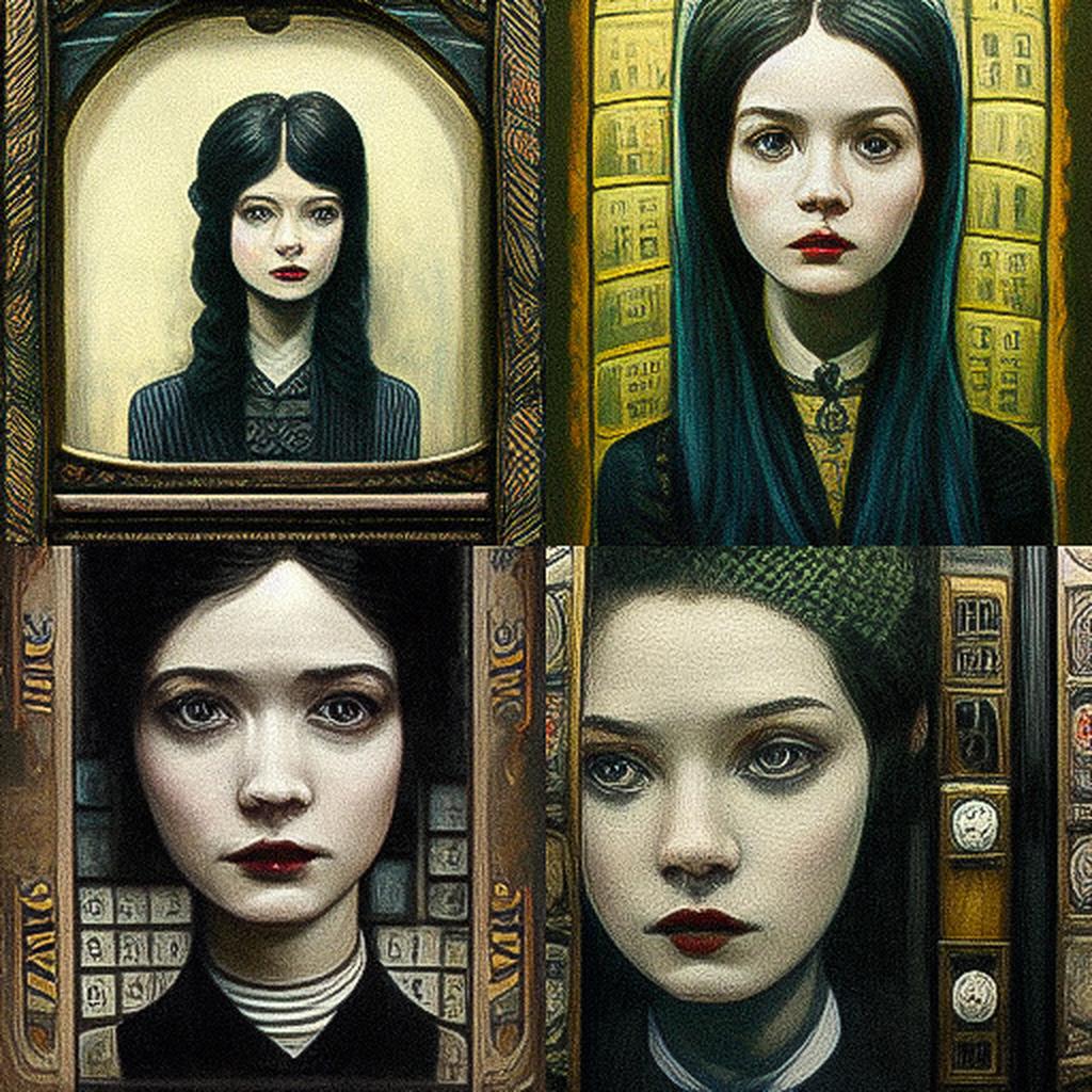 Mike Worrall style, Midjourney V3, render 1 of 4