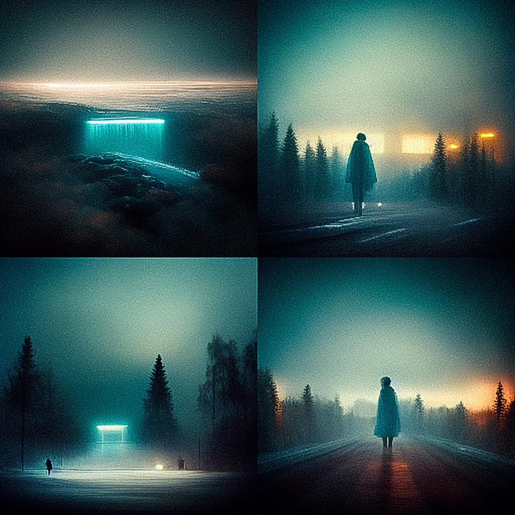 Mikko Lagerstedt style, Midjourney V3, render 1 of 4