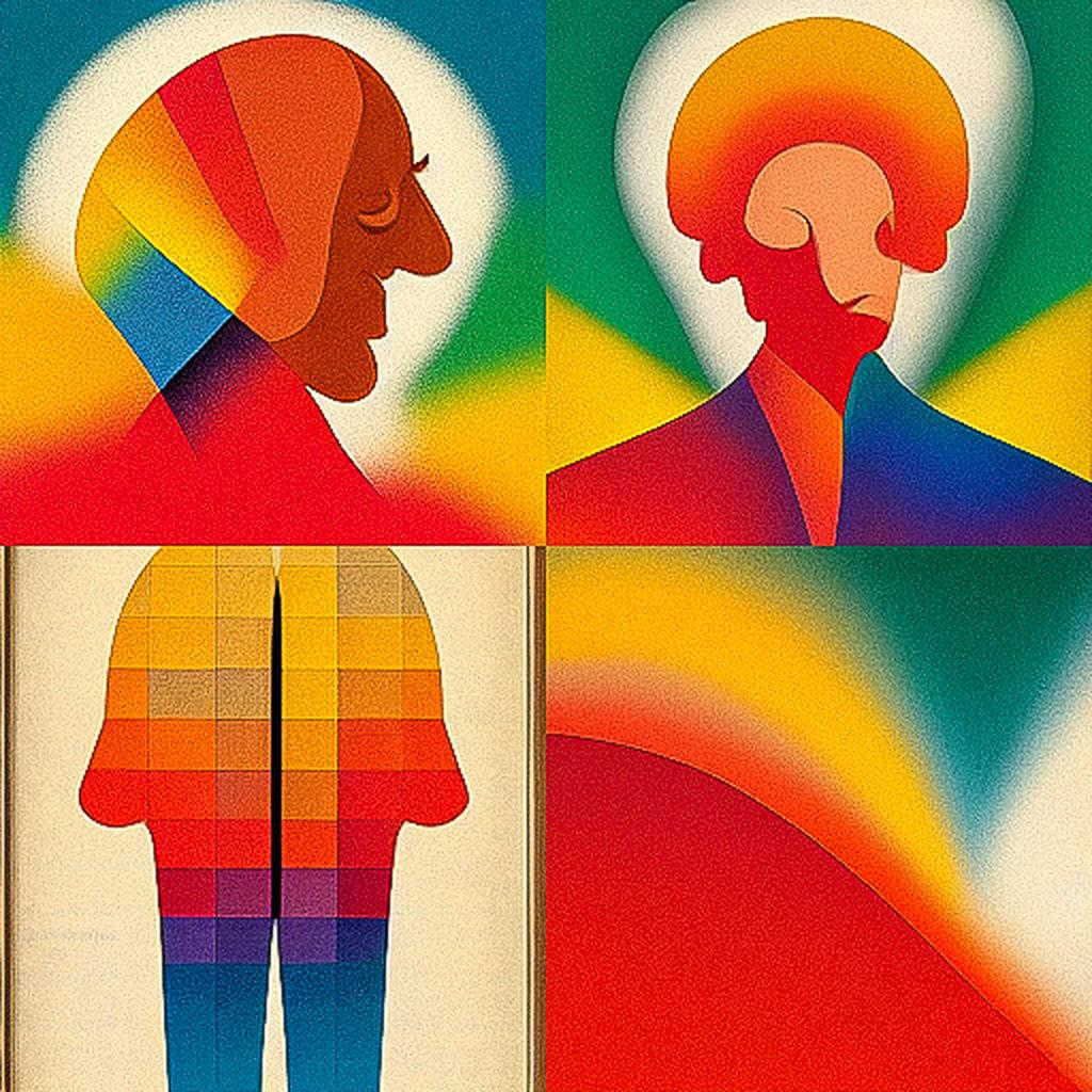 Milton Glaser style, Midjourney V3, render 1 of 4