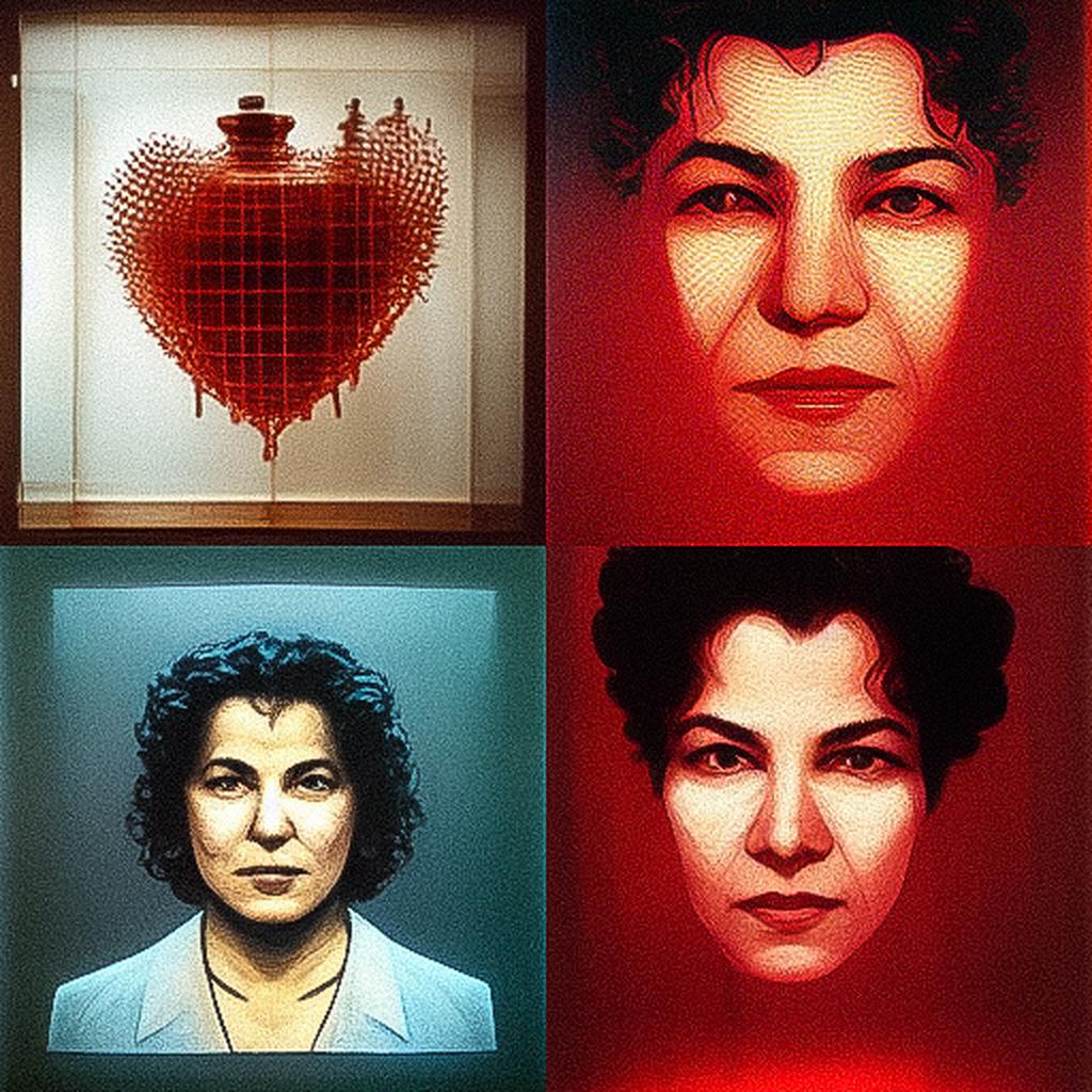 Mona Hatoum style, Midjourney V3, render 1 of 4
