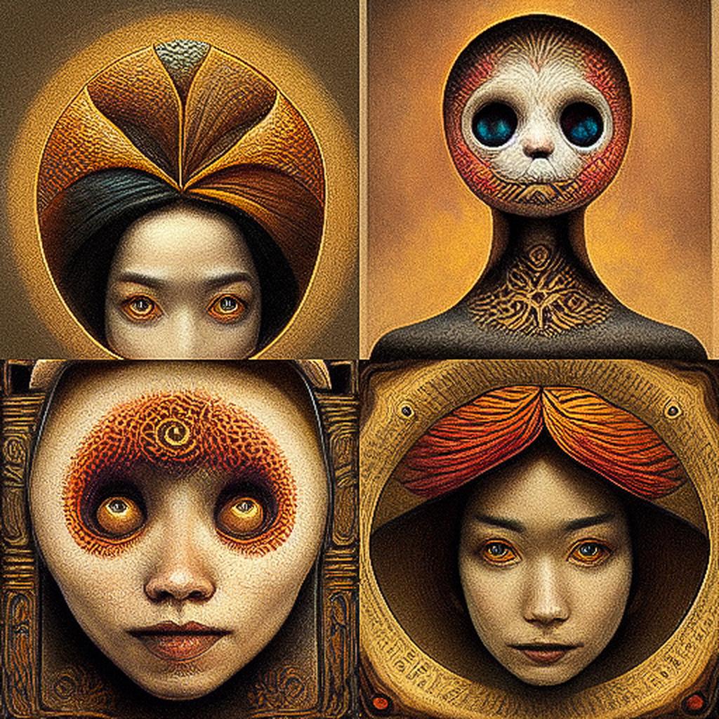 Naoto Hattori style, Midjourney V3, render 1 of 4
