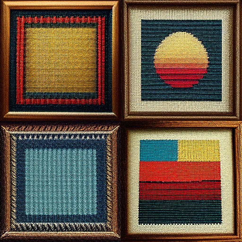 Needlepoint style, Midjourney V3, render 1 of 4