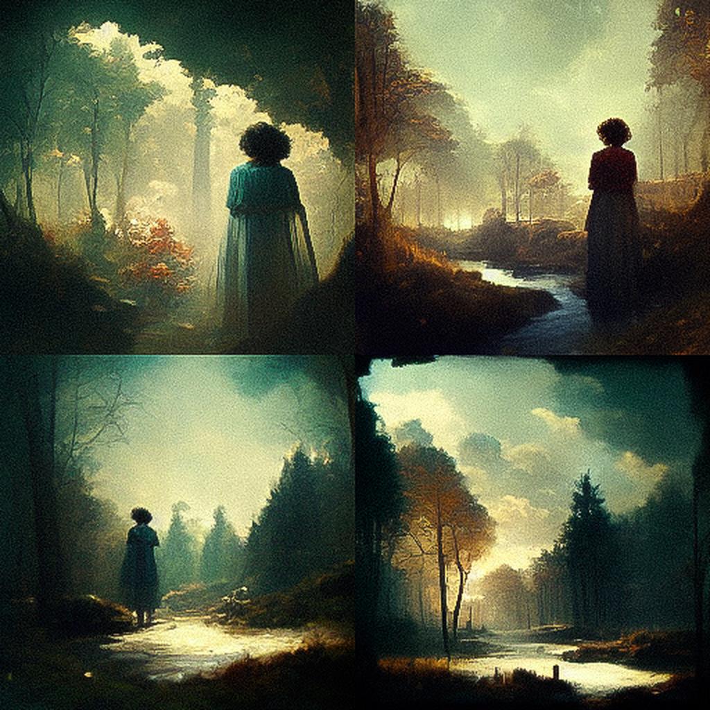 Nelleke Pieters style, Midjourney V3, render 1 of 4
