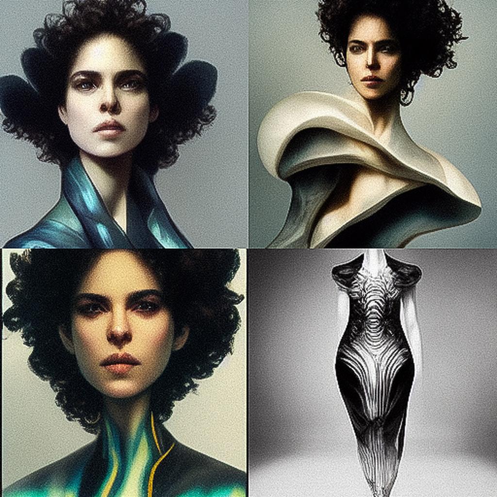 Neri Oxman style, Midjourney V3, render 1 of 4