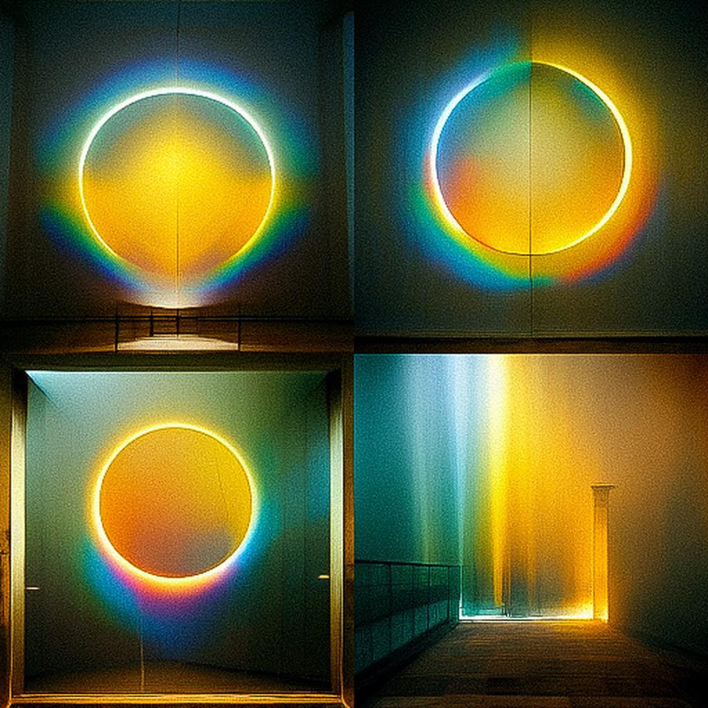 Olafur Eliasson style, Midjourney V3, render 1 of 4