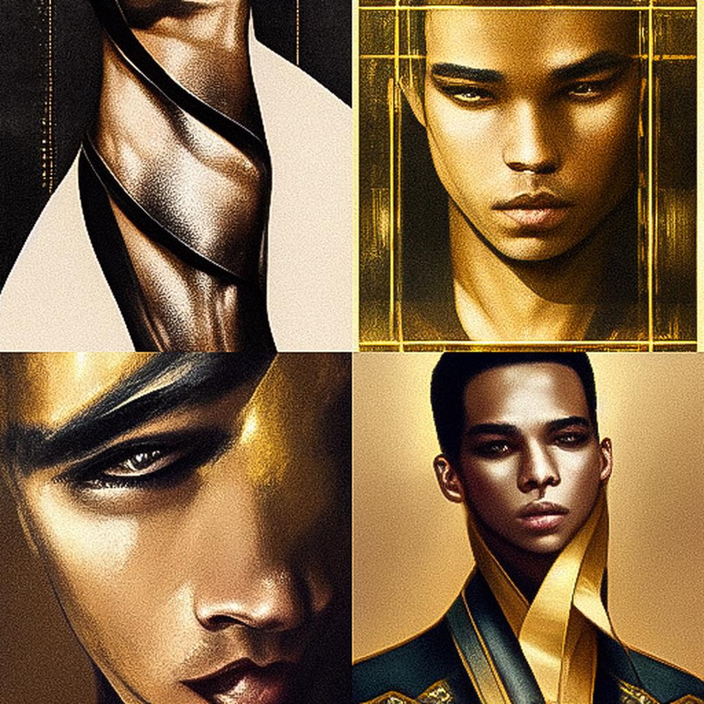 Olivier Rousteing style, Midjourney V3, render 1 of 4