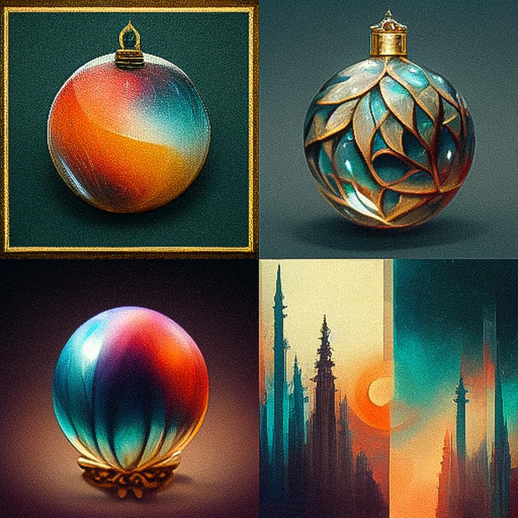 Ornament style, Midjourney V3, render 1 of 4