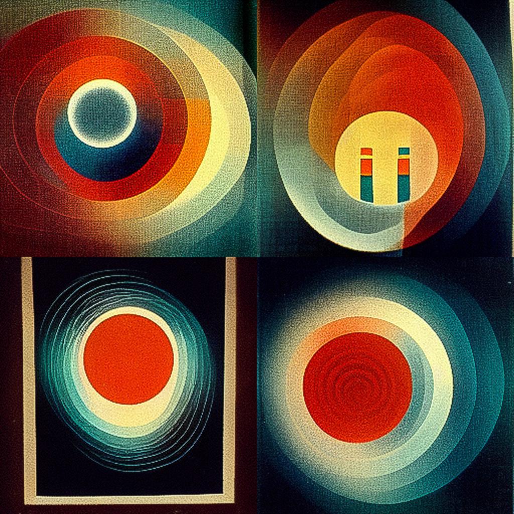 Oskar Fischinger style, Midjourney V3, render 1 of 4