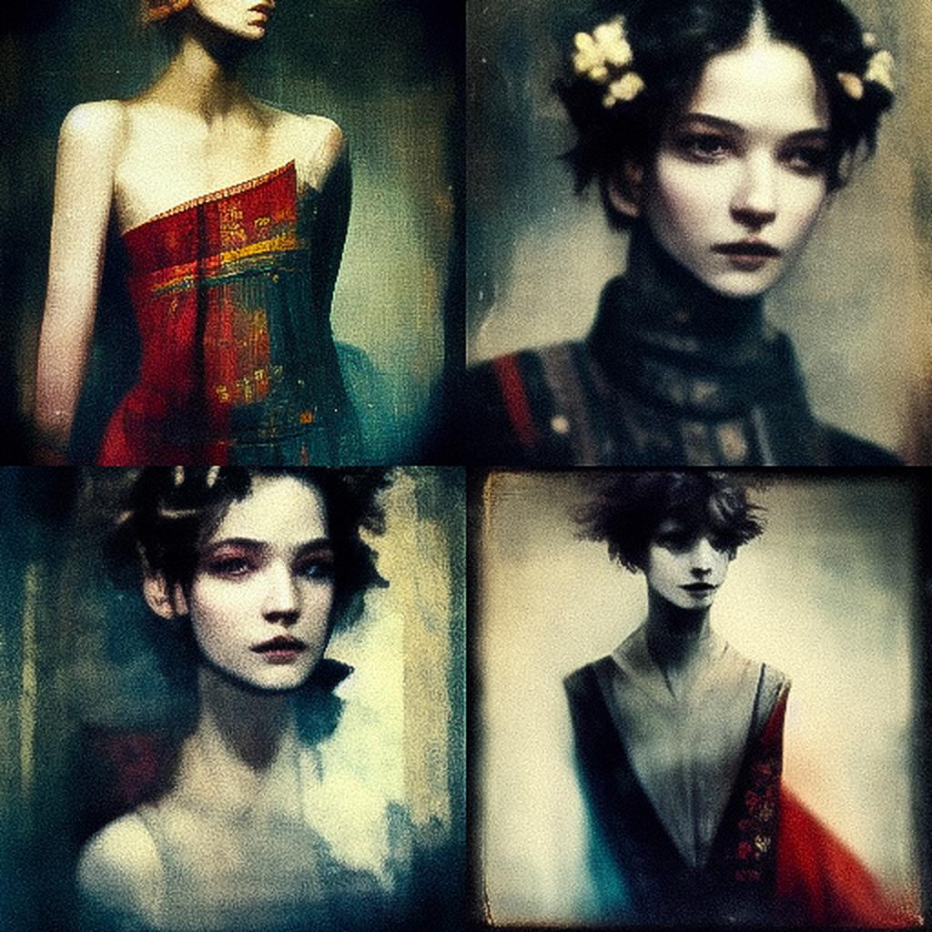 Paolo Roversi style, Midjourney V3, render 1 of 4