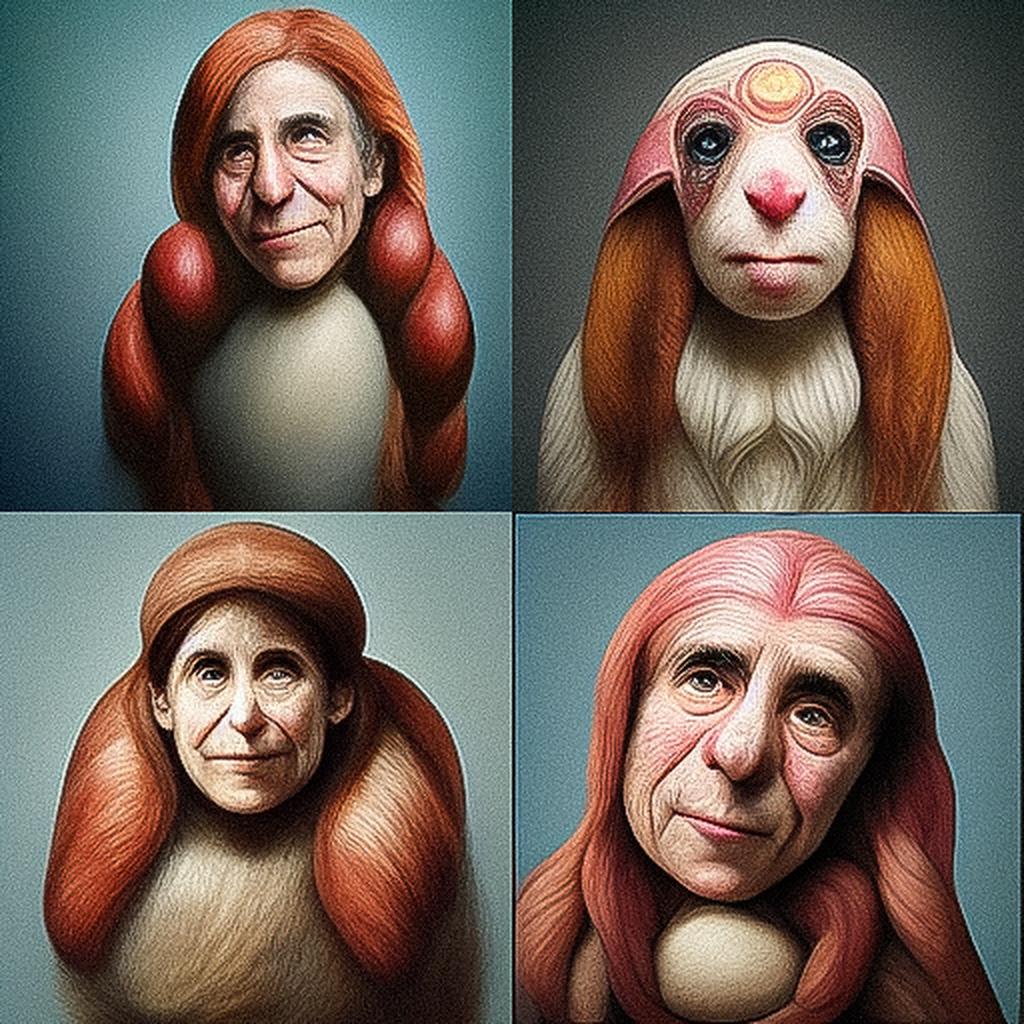 Patricia Piccinini style, Midjourney V3, render 1 of 4