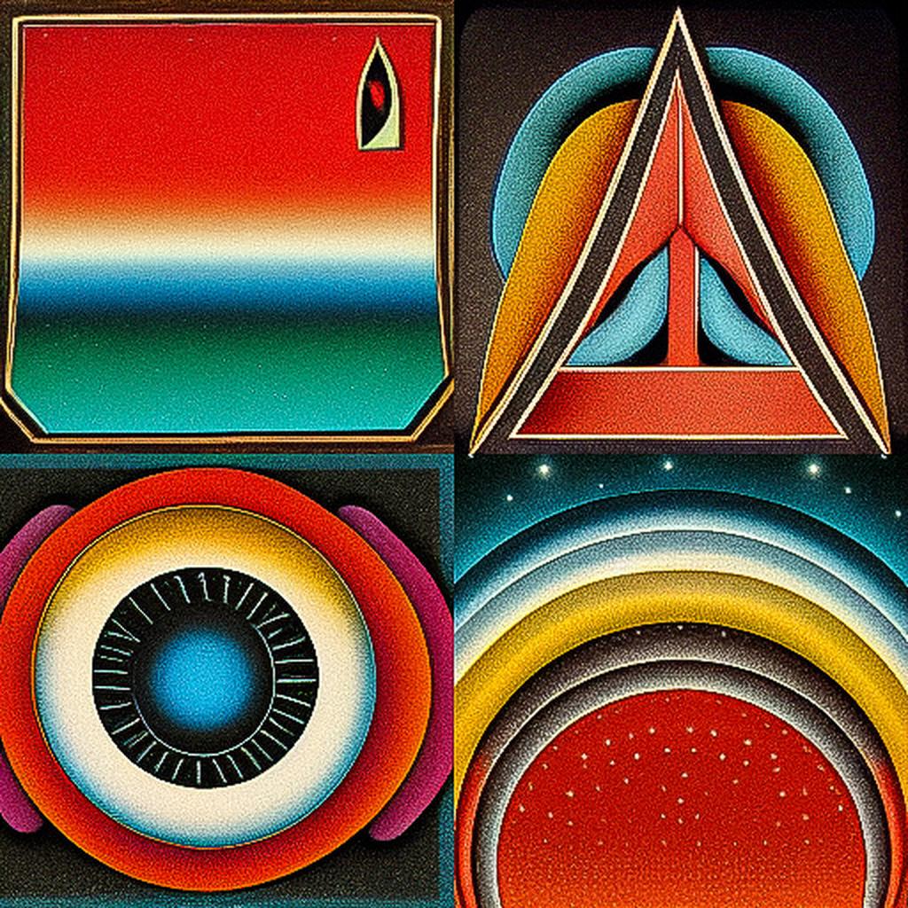 Paul Laffoley style, Midjourney V3, render 1 of 4