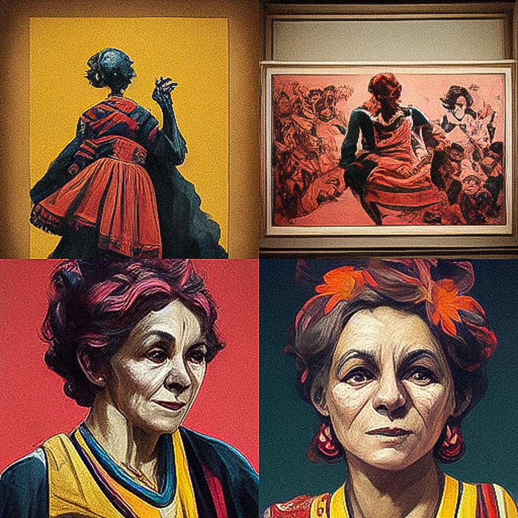 Paula Rego style, Midjourney V3, render 1 of 4