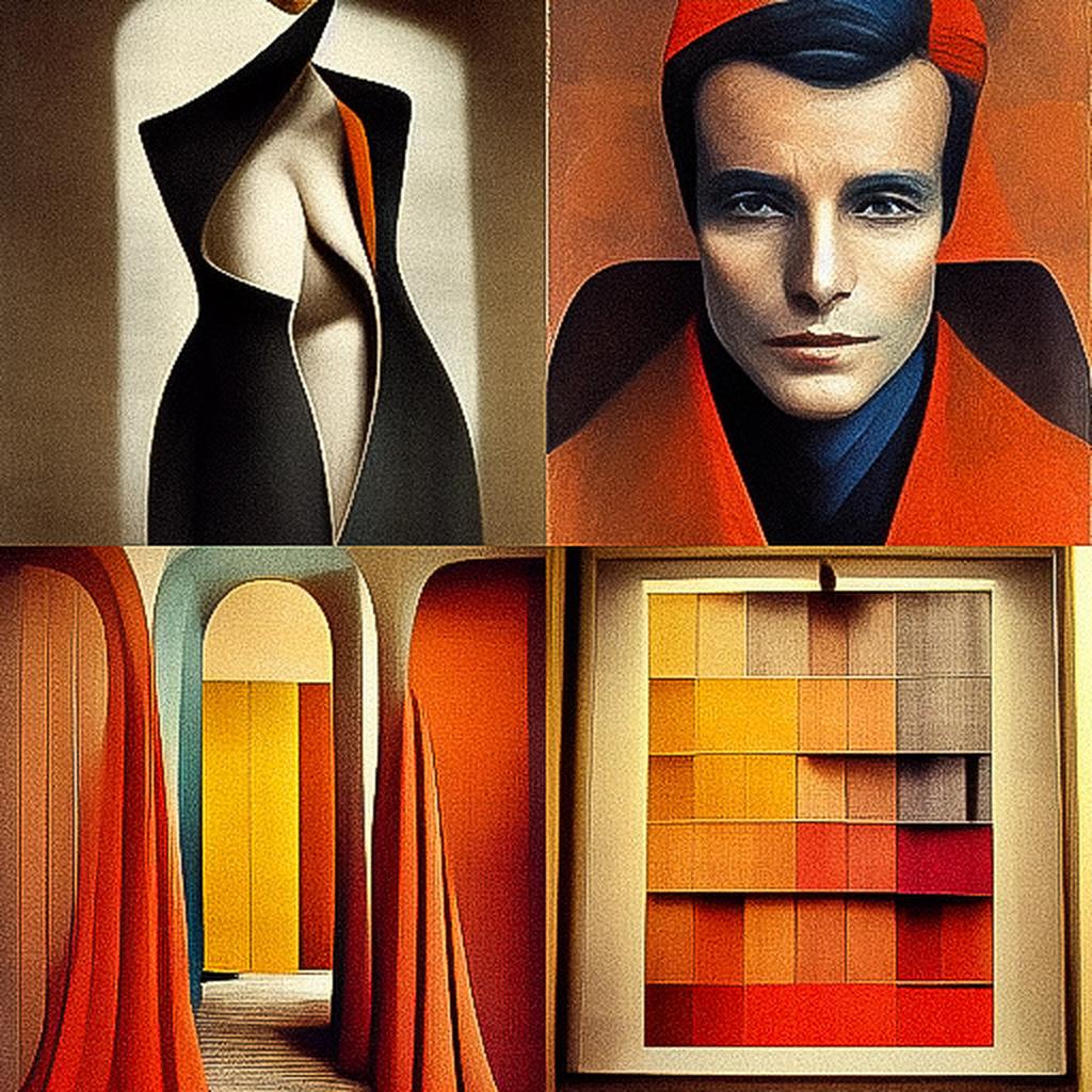 Pierre Cardin style, Midjourney V3, render 1 of 4