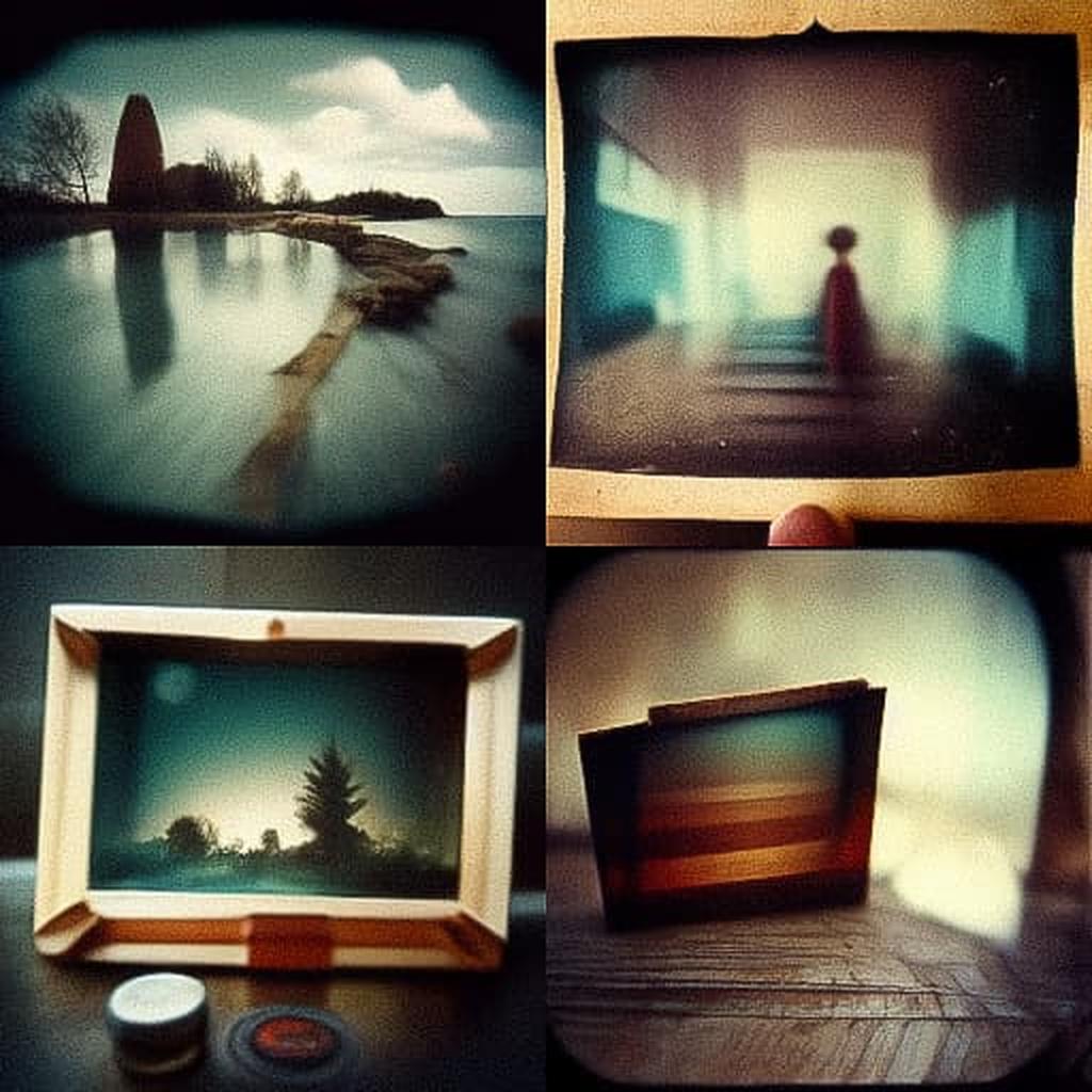 Pinhole lens style, Midjourney V3, render 1 of 4