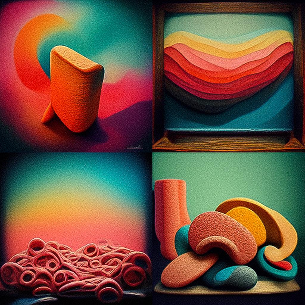 Plasticine style, Midjourney V3, render 1 of 4