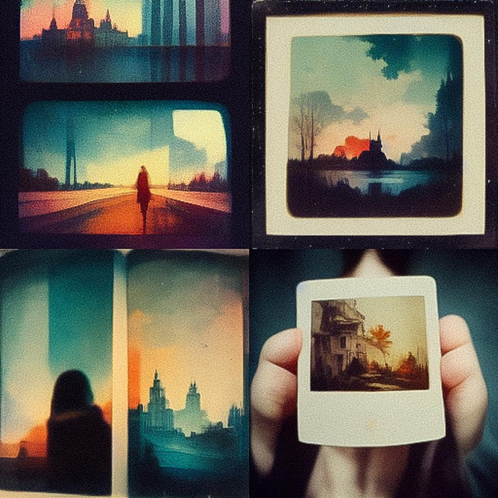 Polaroid style, Midjourney V3, render 1 of 4