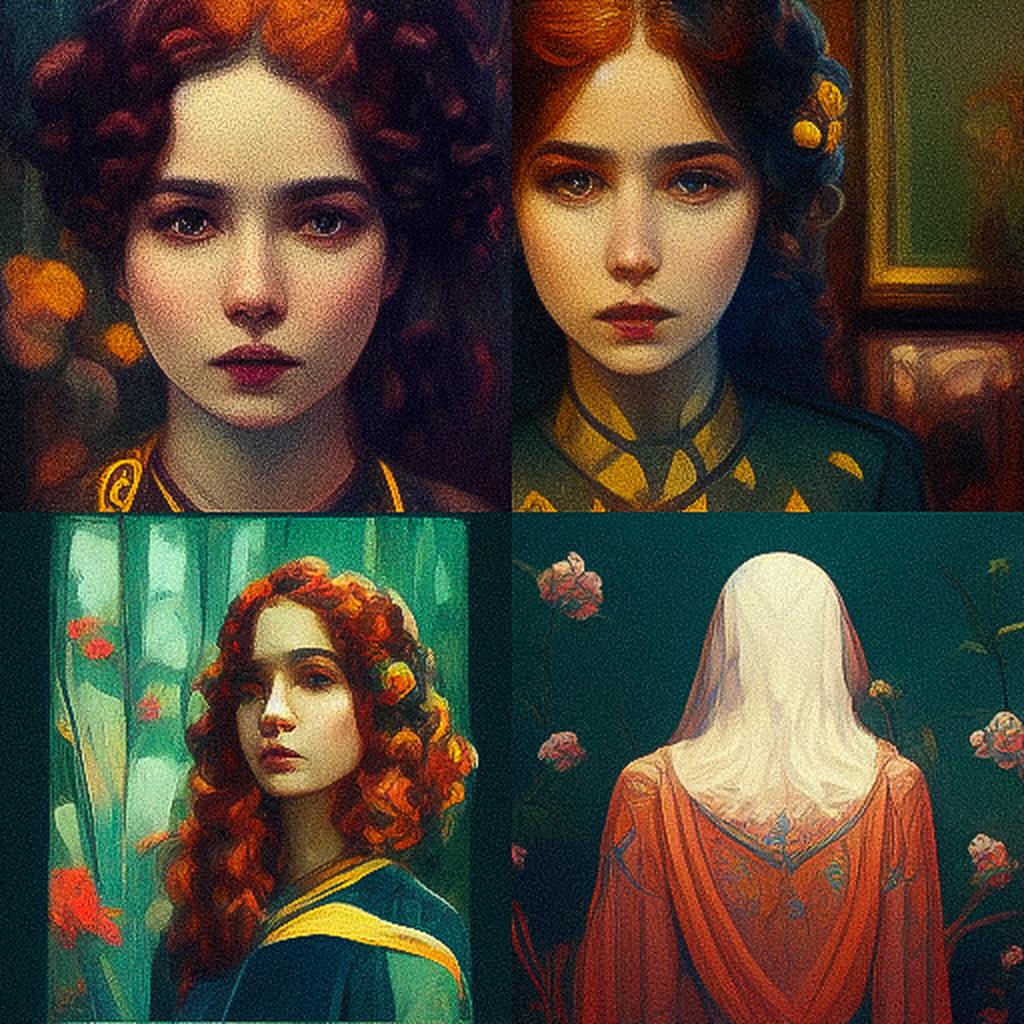 Pre-Raphaelitism style, Midjourney V3, render 1 of 4