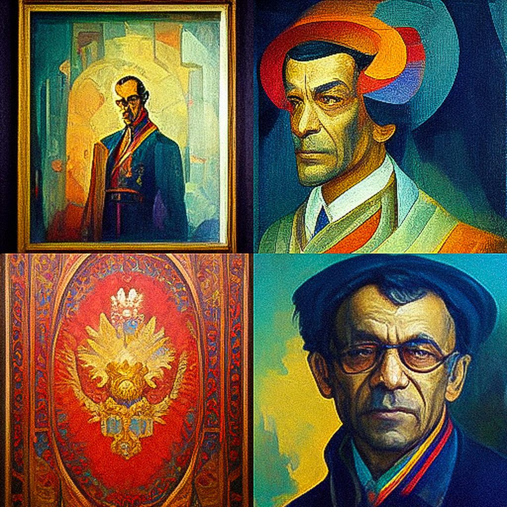 Pyotr Konchalovsky style, Midjourney V3, render 1 of 4