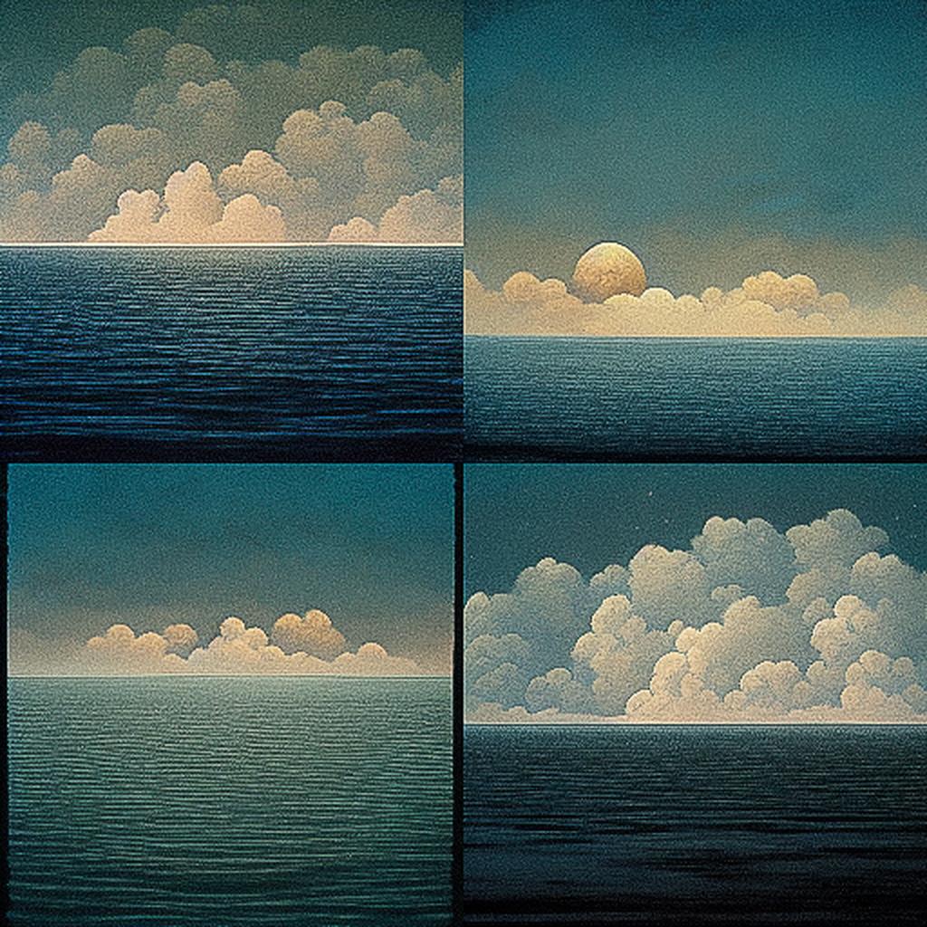 Quint Buchholz style, Midjourney V3, render 1 of 4