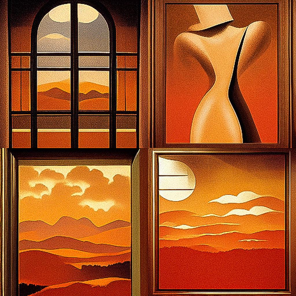 R. Kenton Nelson style, Midjourney V3, render 1 of 4