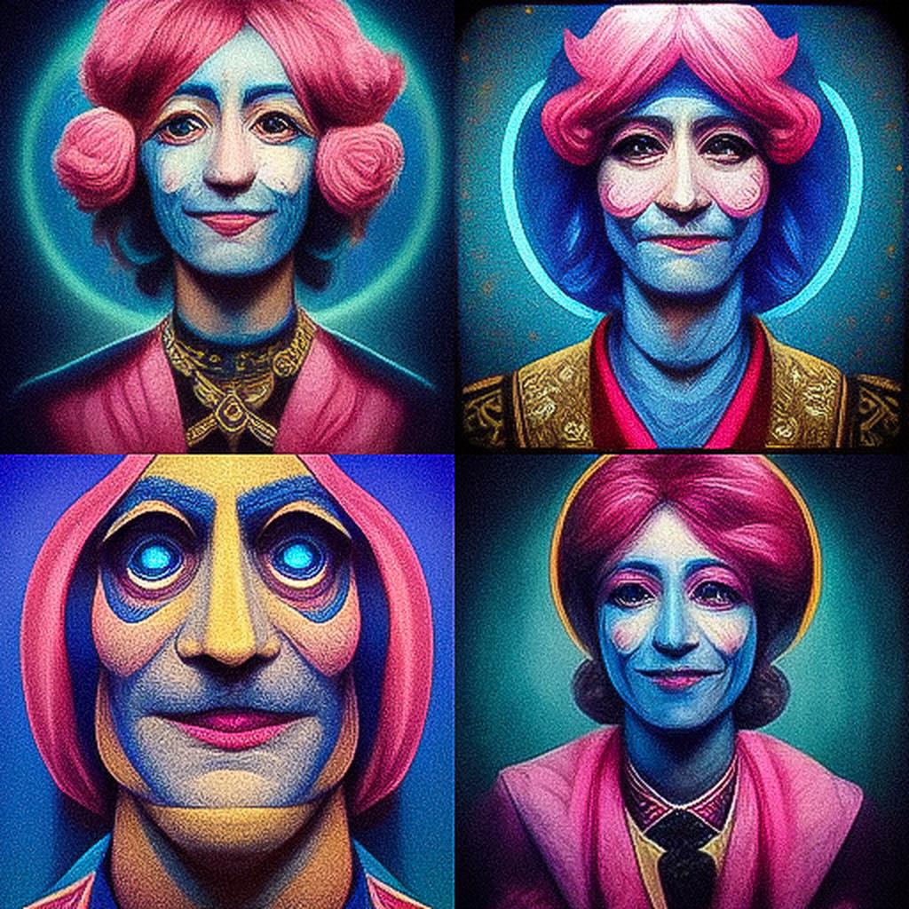 Rachel Maclean style, Midjourney V3, render 1 of 4